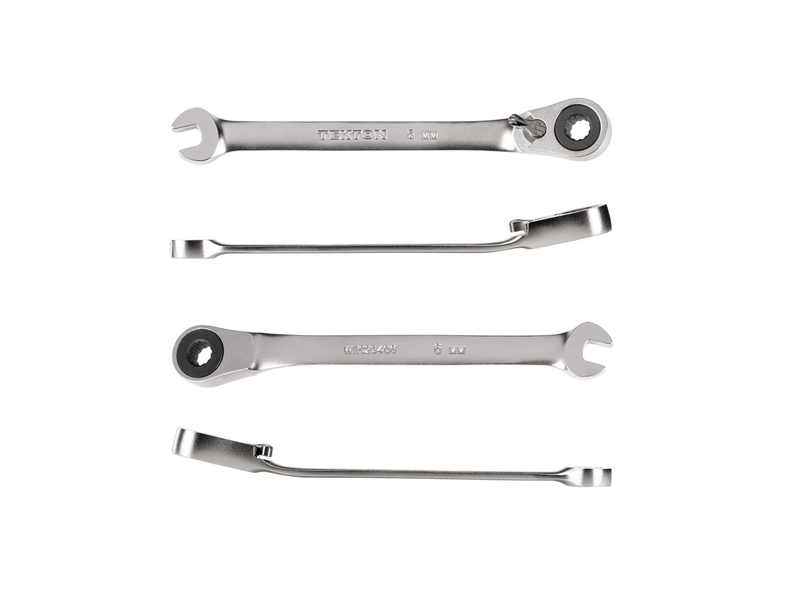 TEKTON WRC23406-T 6 mm Reversible 12-Point Ratcheting Combination Wrench