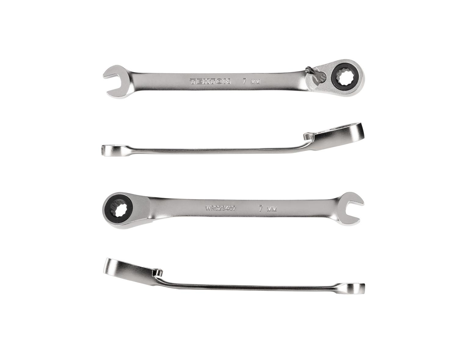 TEKTON WRC23407-T 7 mm Reversible 12-Point Ratcheting Combination Wrench