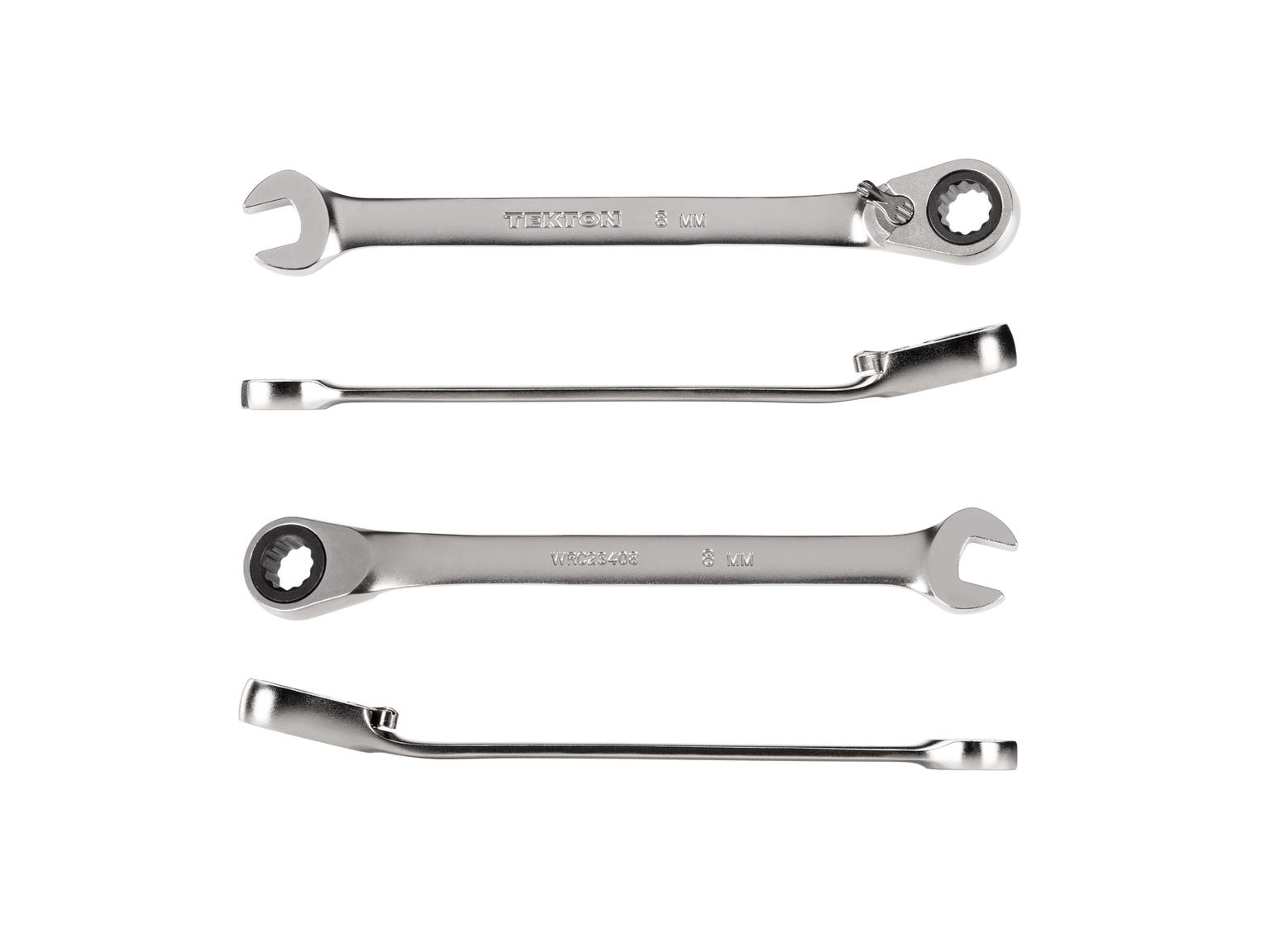 TEKTON WRC23408-T 8 mm Reversible 12-Point Ratcheting Combination Wrench