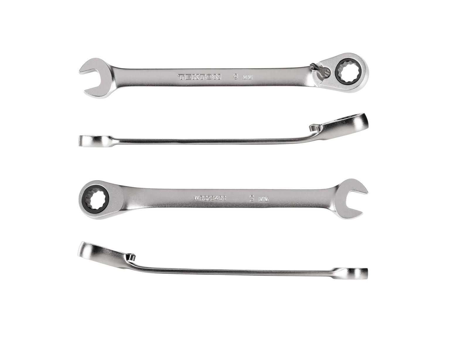 TEKTON WRC23409-T 9 mm Reversible 12-Point Ratcheting Combination Wrench