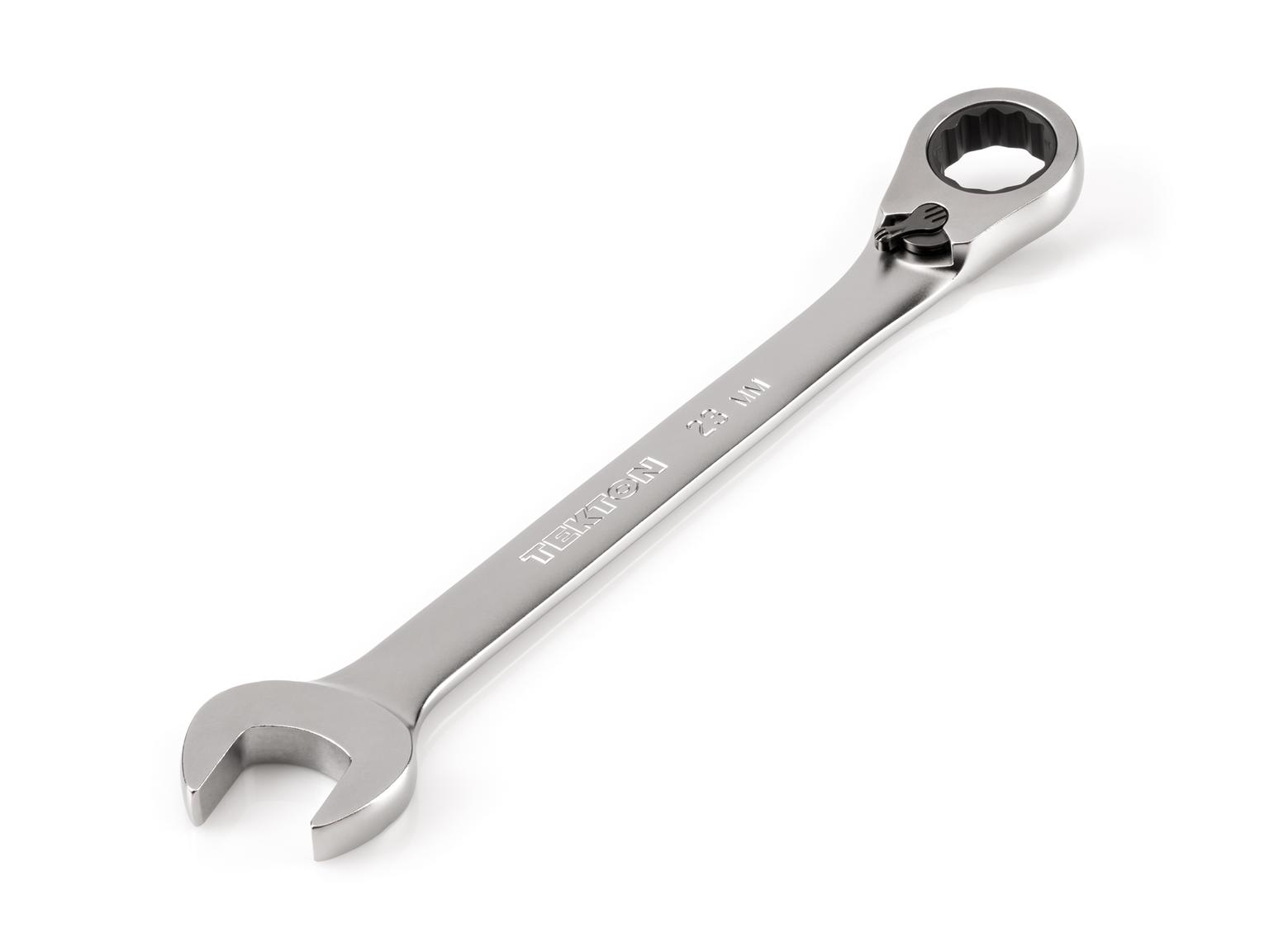 TEKTON WRC23423-T 23 mm Reversible 12-Point Ratcheting Combination Wrench