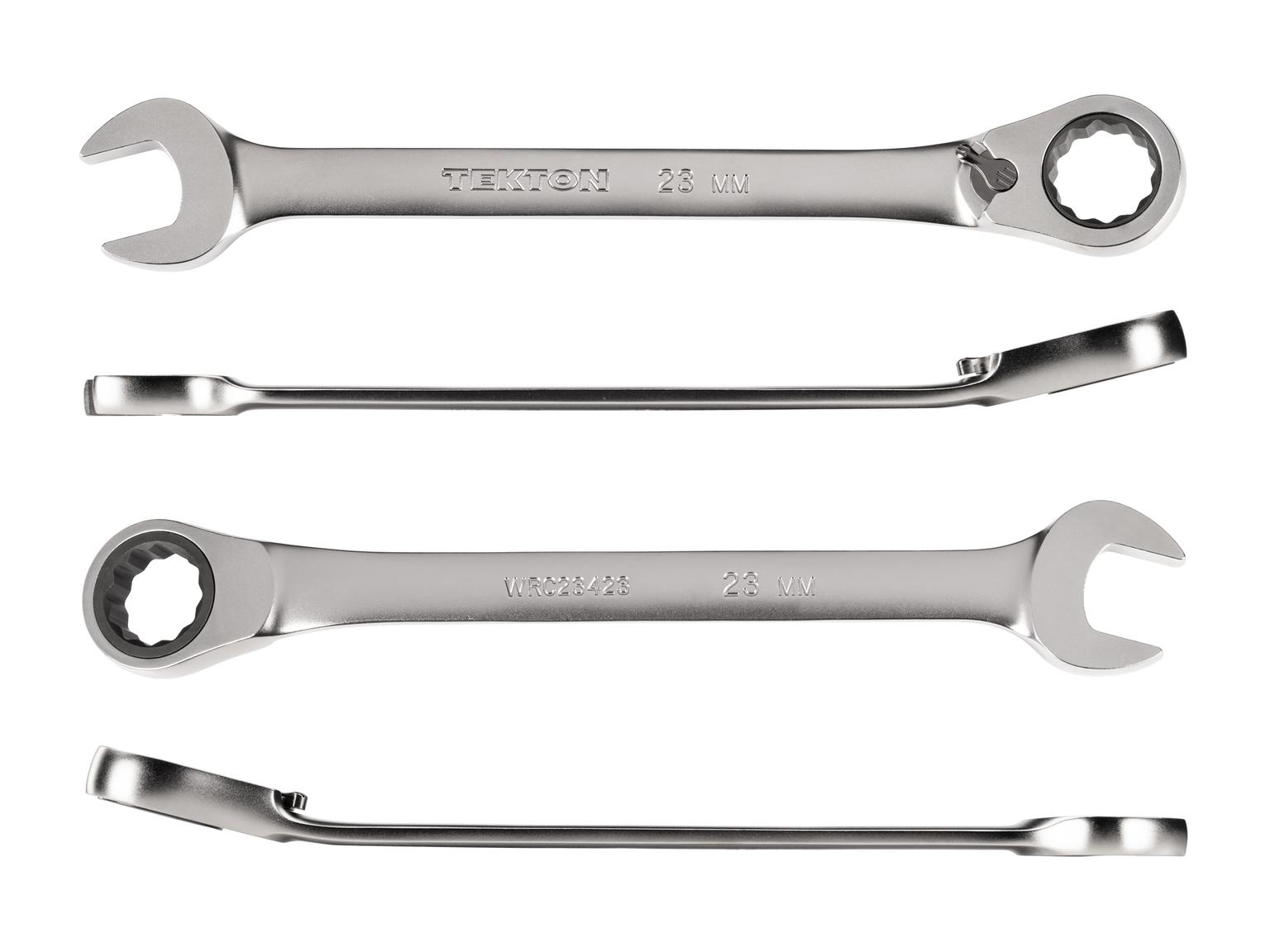 TEKTON WRC23423-T 23 mm Reversible 12-Point Ratcheting Combination Wrench