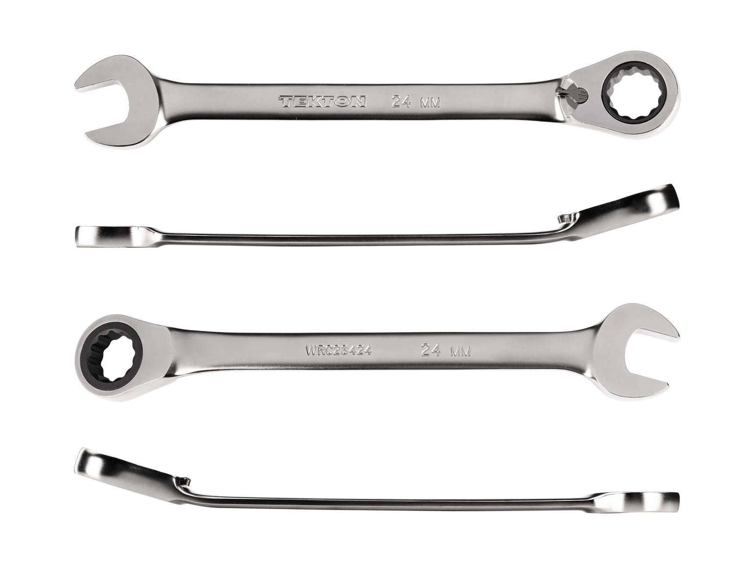 TEKTON WRC23424-T 24 mm Reversible 12-Point Ratcheting Combination Wrench