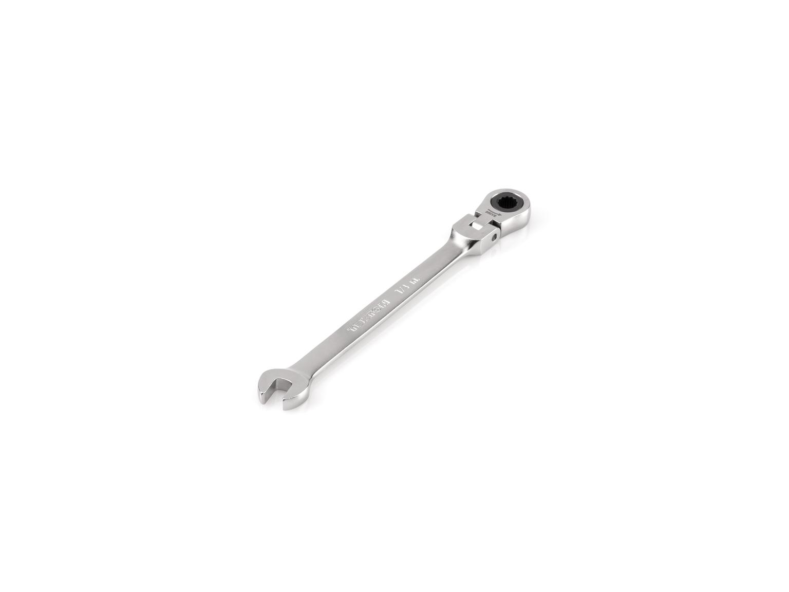 TEKTON WRC26306-T 1/4 Inch Flex Head 12-Point Ratcheting Combination Wrench
