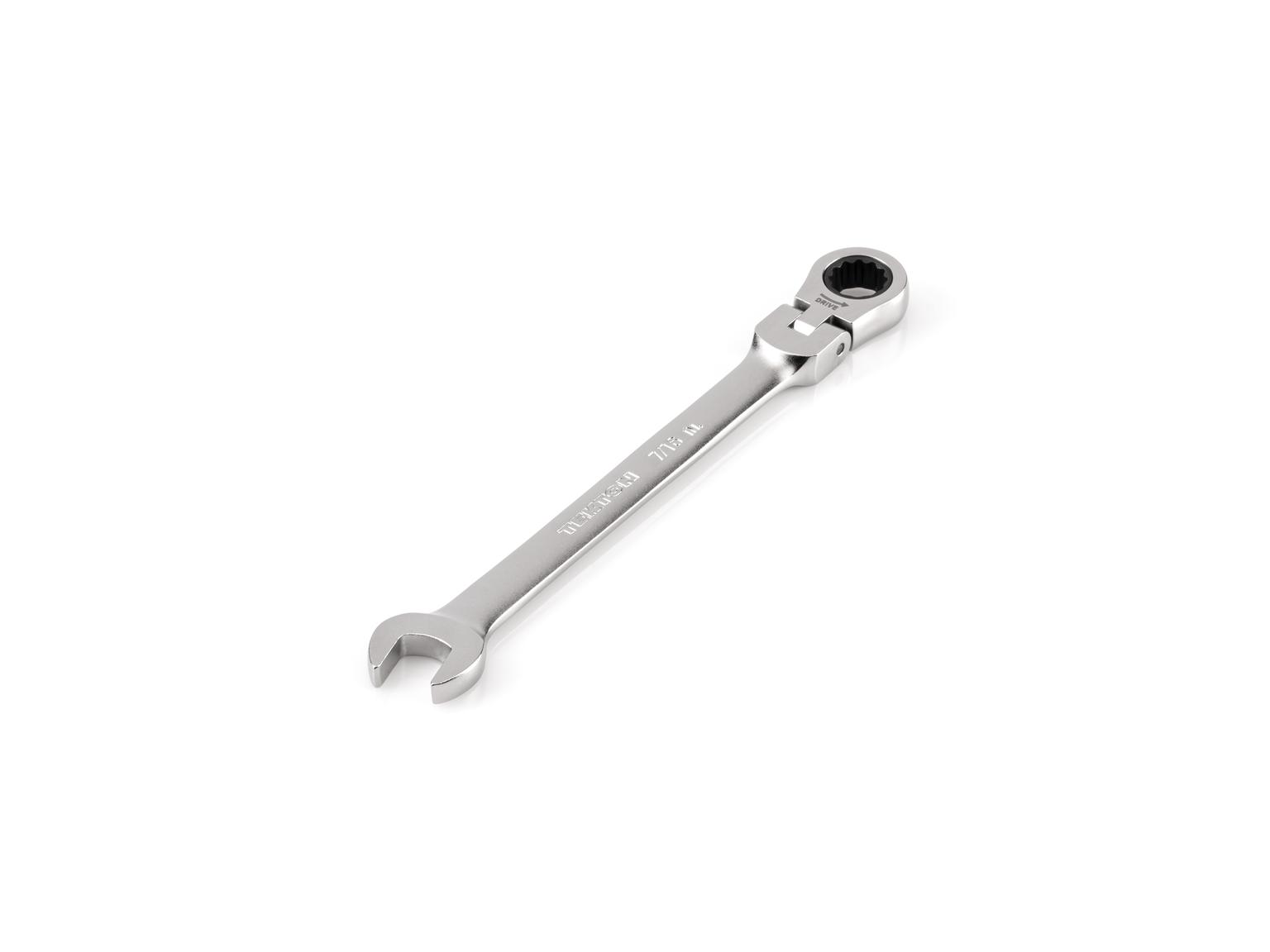 TEKTON WRC26311-T 7/16 Inch Flex Head 12-Point Ratcheting Combination Wrench