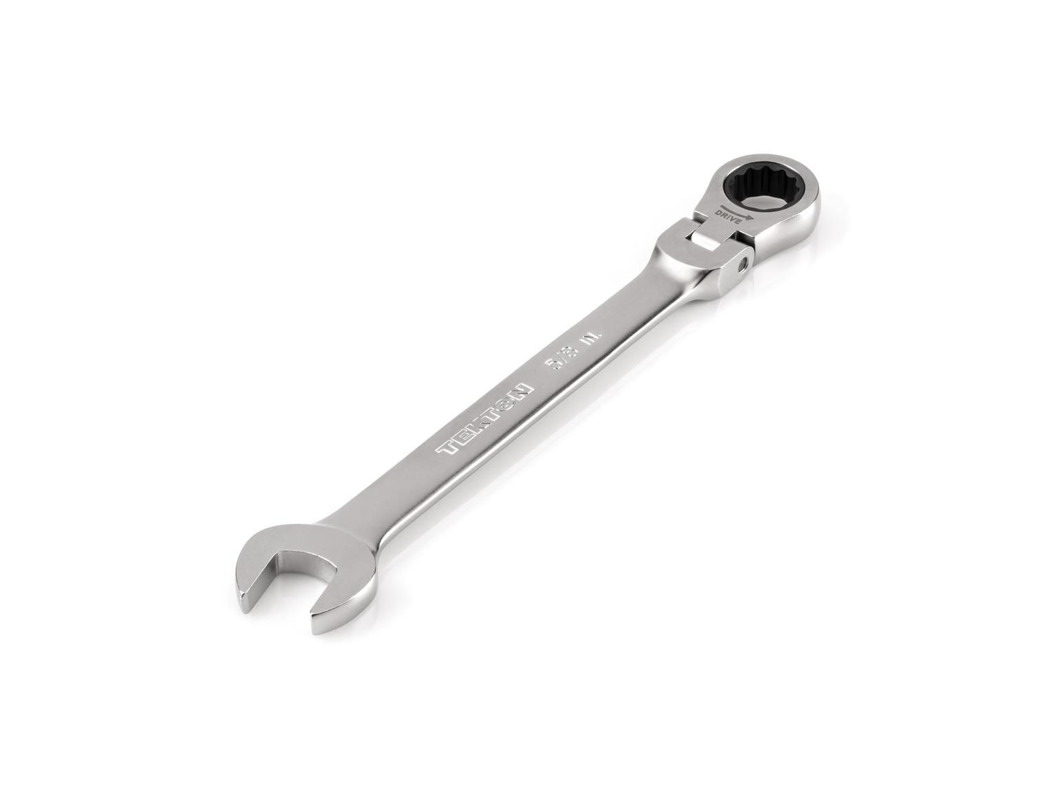 TEKTON WRC26316-T 5/8 Inch Flex Head 12-Point Ratcheting Combination Wrench