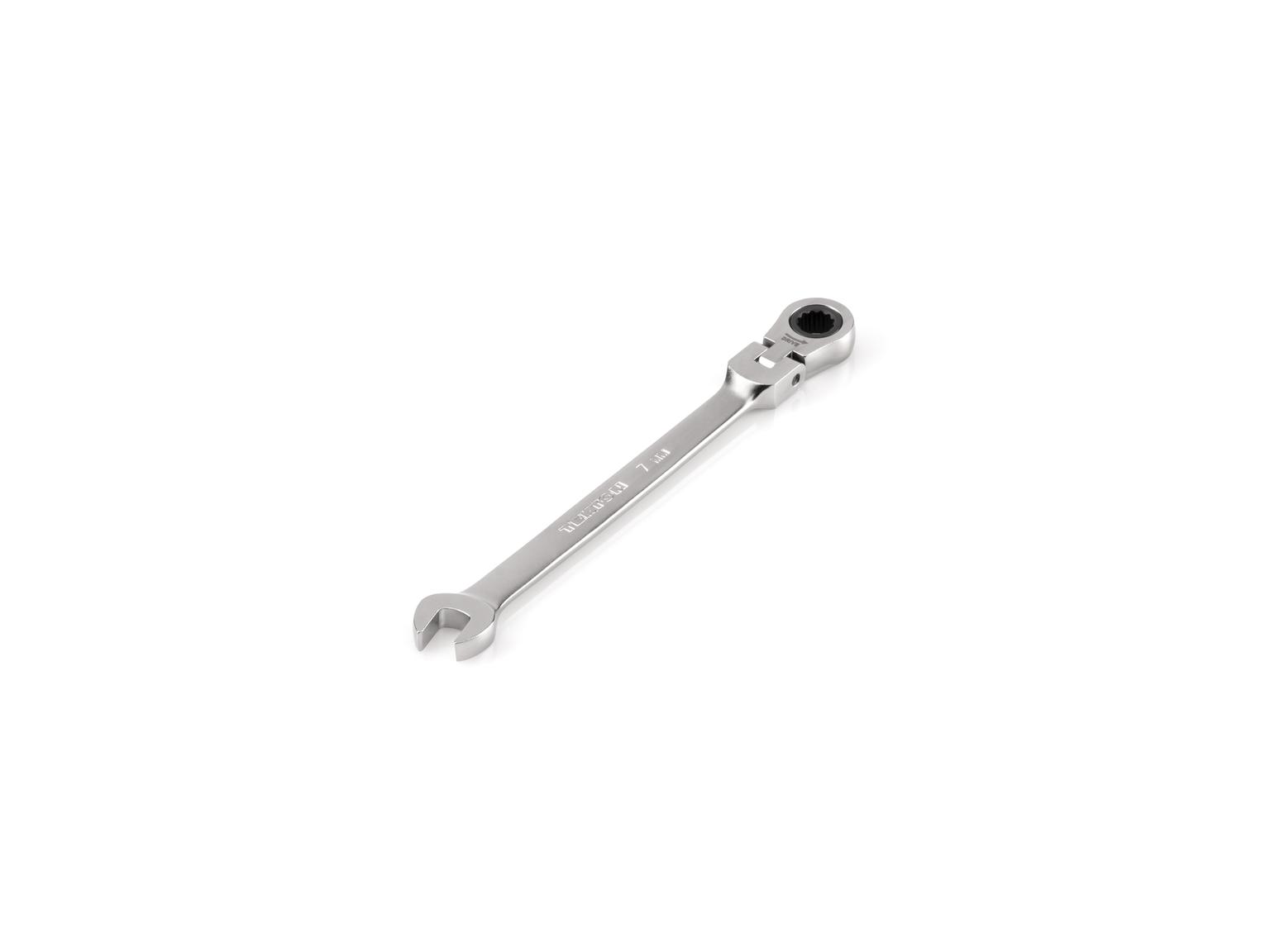 TEKTON WRC26407-T 7 mm Flex Head 12-Point Ratcheting Combination Wrench