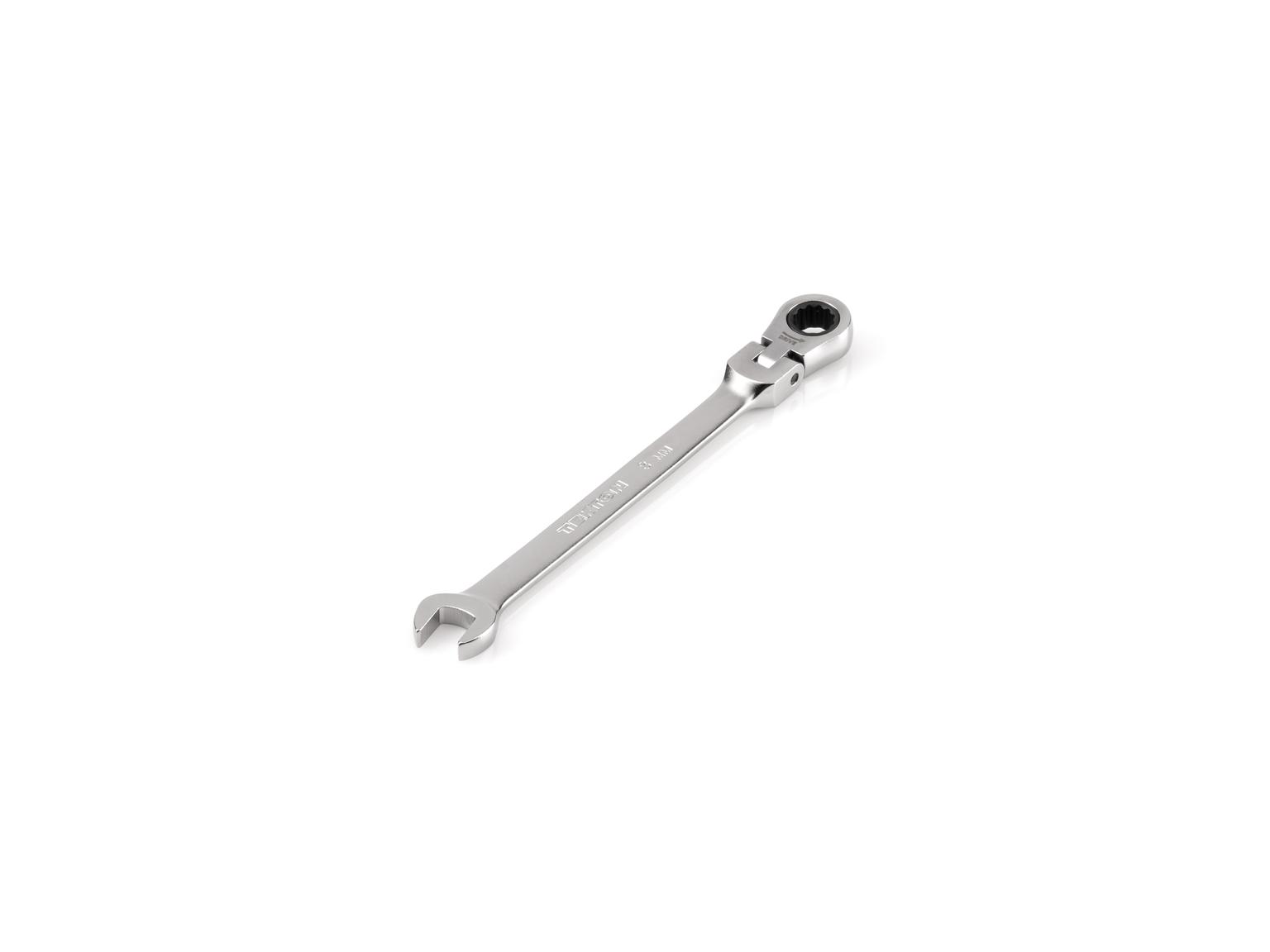 TEKTON WRC26408-T 8 mm Flex Head 12-Point Ratcheting Combination Wrench