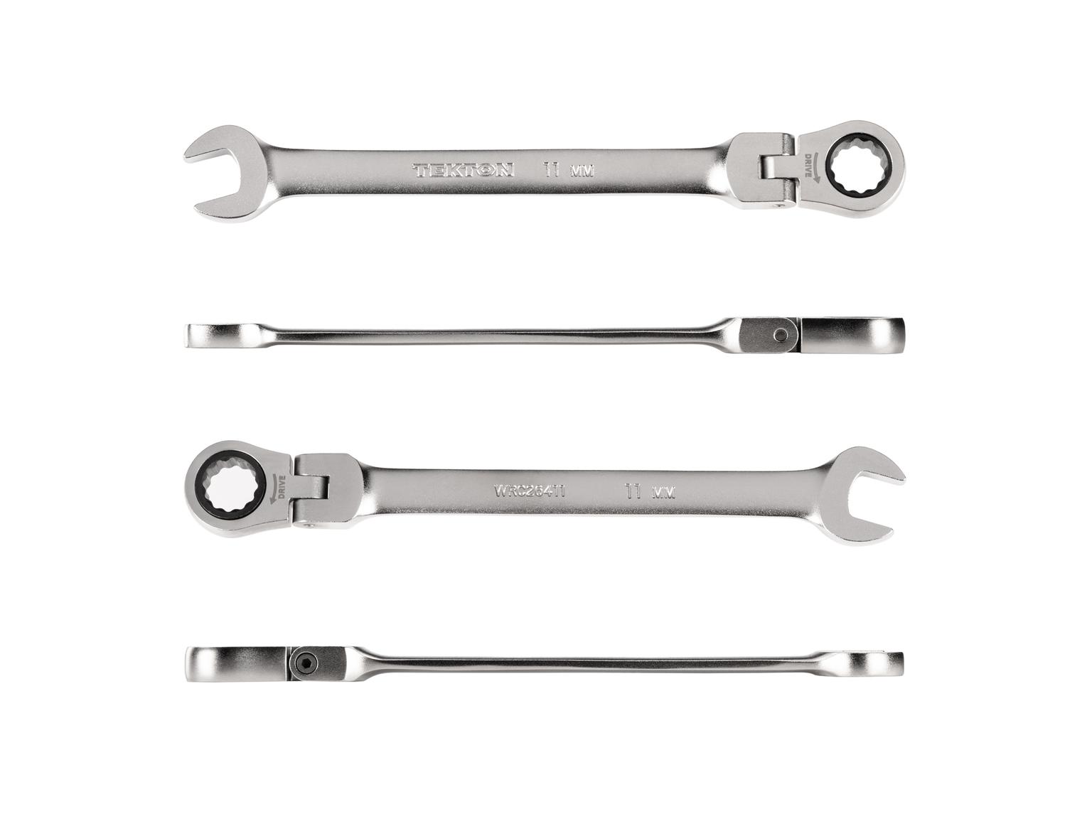 TEKTON WRC26411-T 11 mm Flex Head 12-Point Ratcheting Combination Wrench