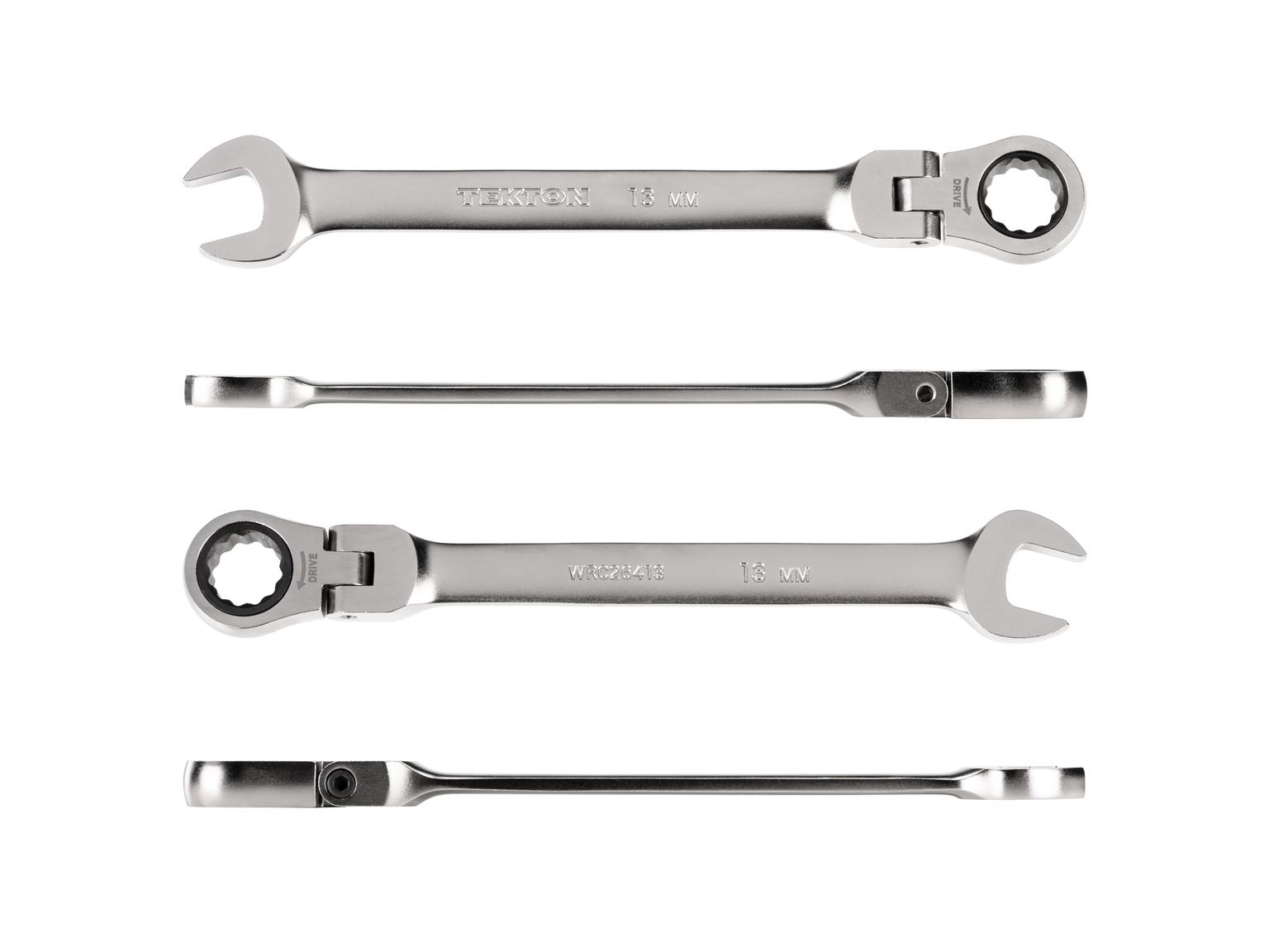 TEKTON WRC26413-T 13 mm Flex Head 12-Point Ratcheting Combination Wrench