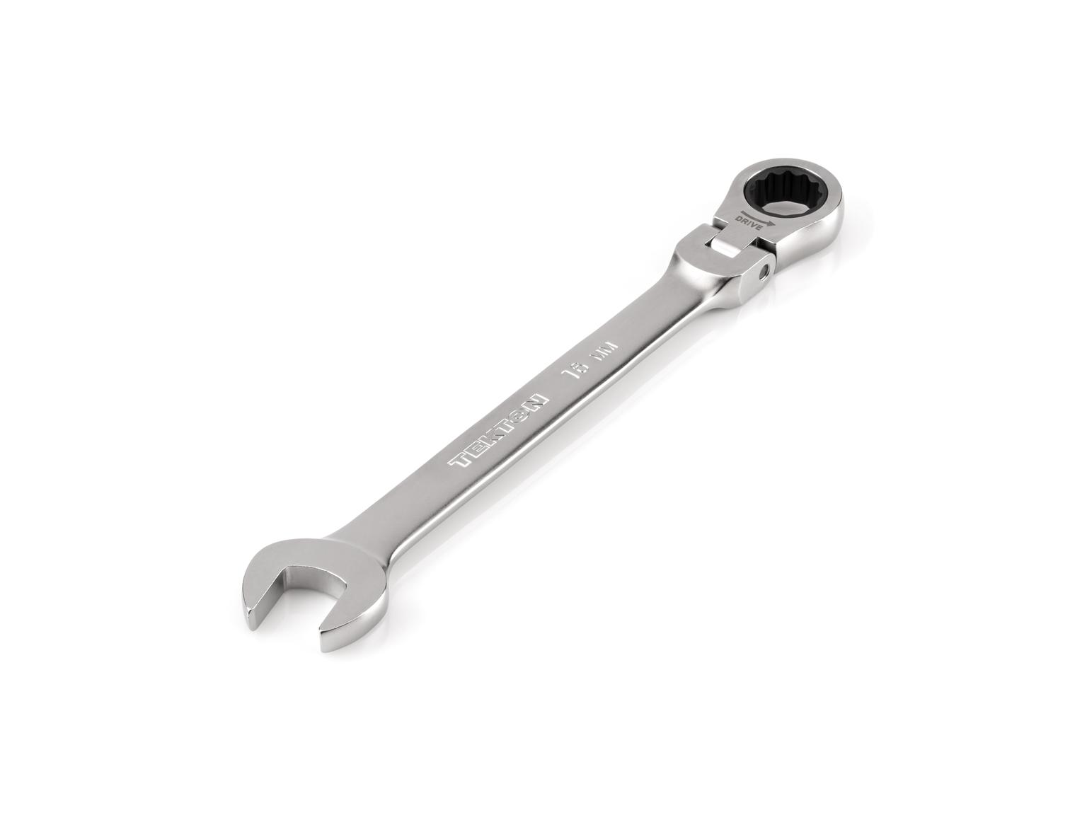 TEKTON WRC26416-T 16 mm Flex Head 12-Point Ratcheting Combination Wrench