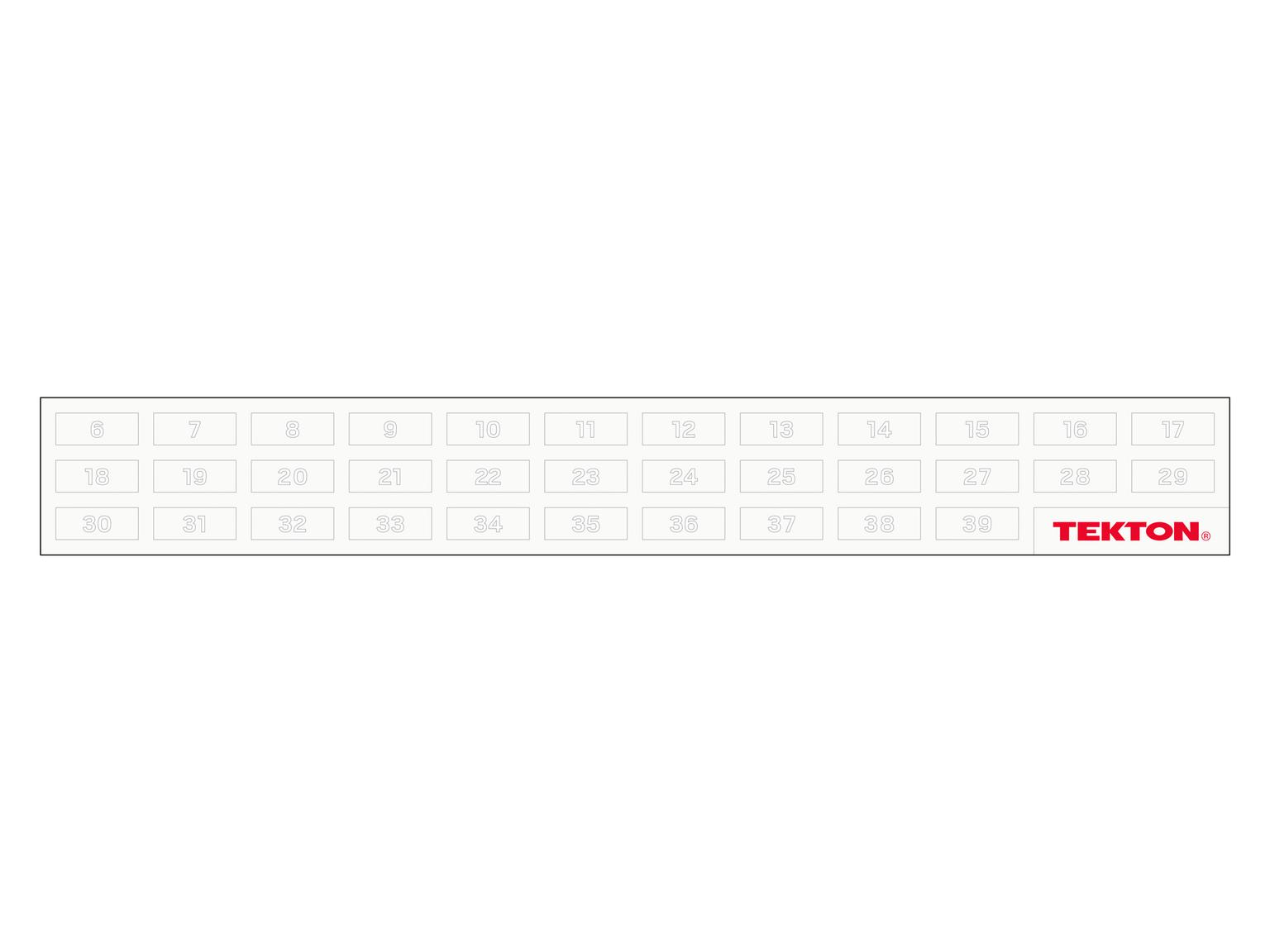 TEKTON WRC95302-T Flex Head 12-Point Ratcheting Combination Wrench Set with Modular Slotted Organizer, 14-Piece (6-19 mm)