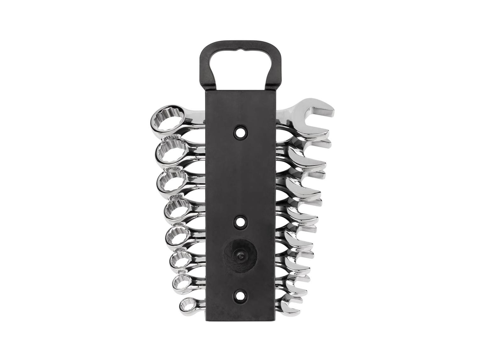 TEKTON WRN01066-T Stubby Combination Wrench Set with Holder, 8-Piece (5/16 - 3/4 in.)