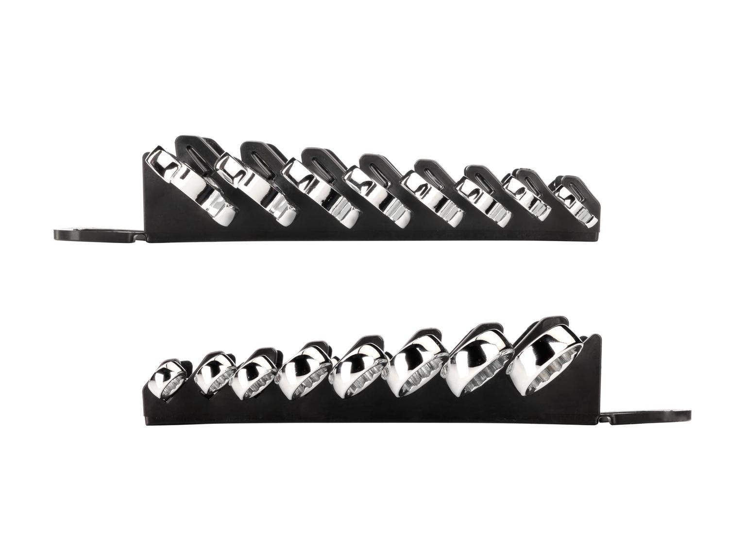 TEKTON WRN01066-T Stubby Combination Wrench Set with Holder, 8-Piece (5/16 - 3/4 in.)