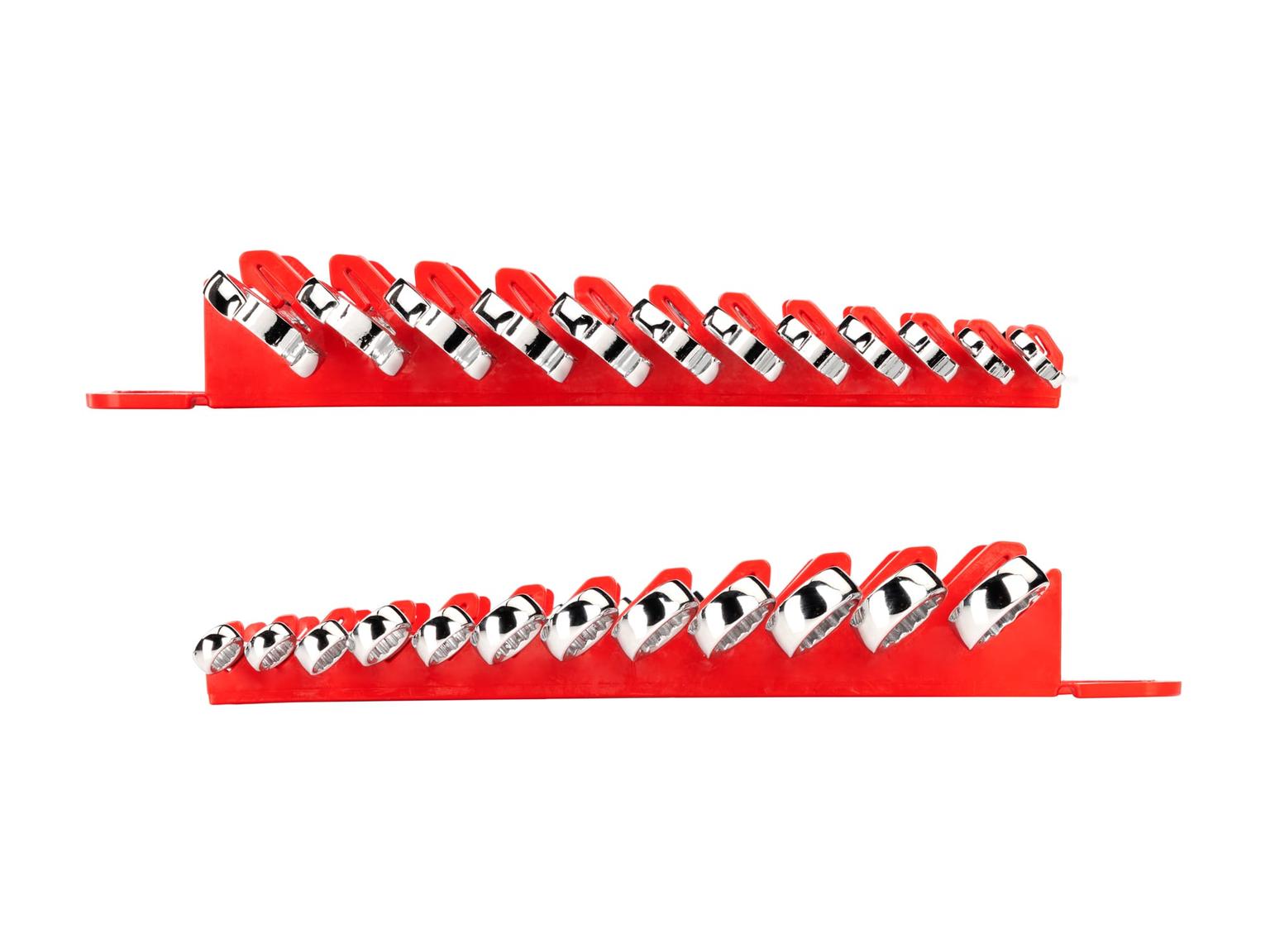 TEKTON WRN01170-T Stubby Combination Wrench Set with Holder, 12-Piece (8 - 19 mm)