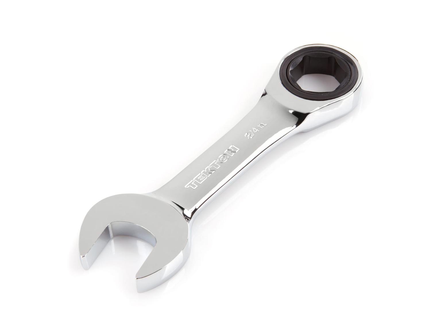 3/4 Inch Stubby Ratcheting Combination Wrench