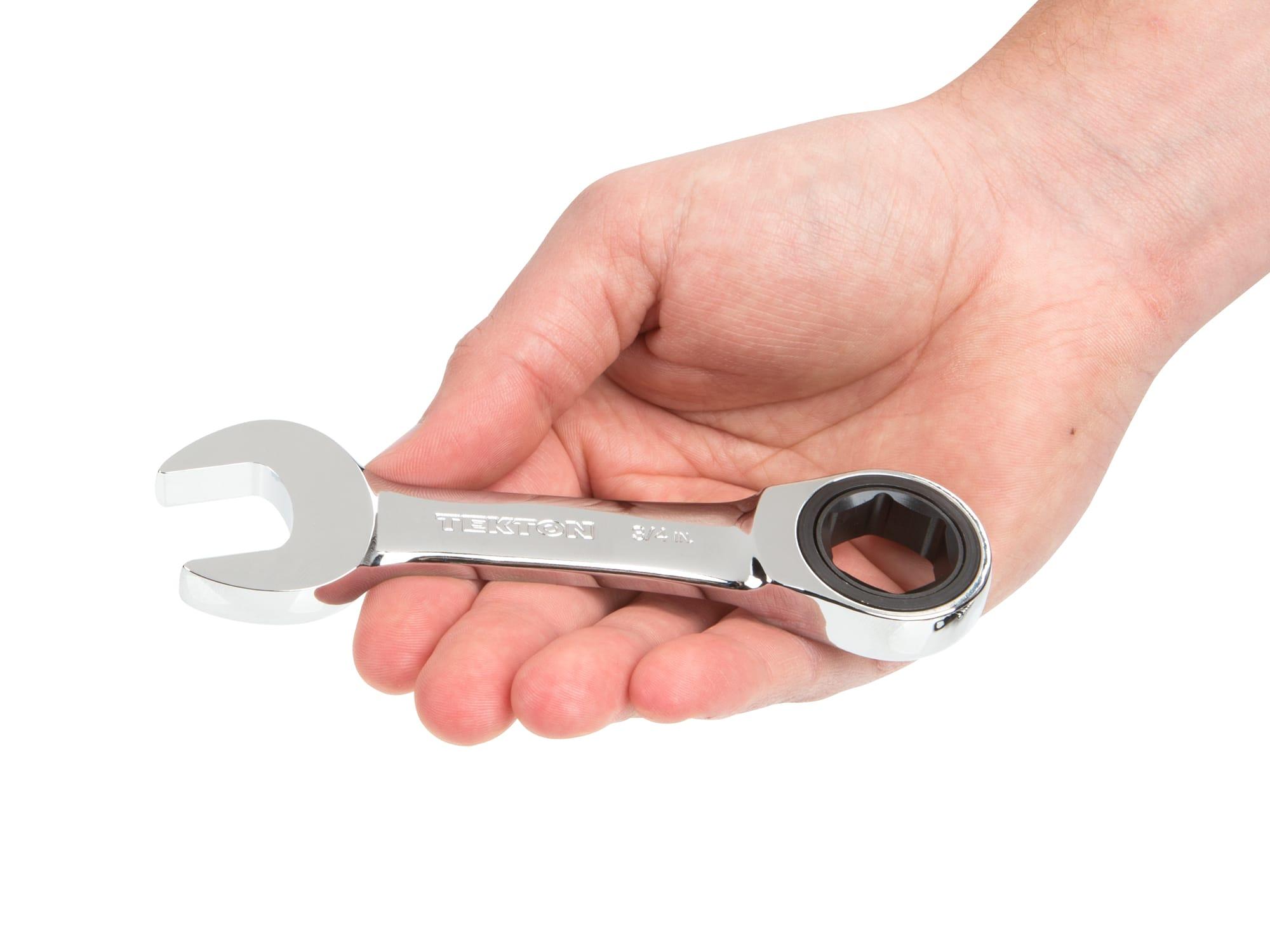 TEKTON WRN50014-T 3/4 Inch Stubby Ratcheting Combination Wrench