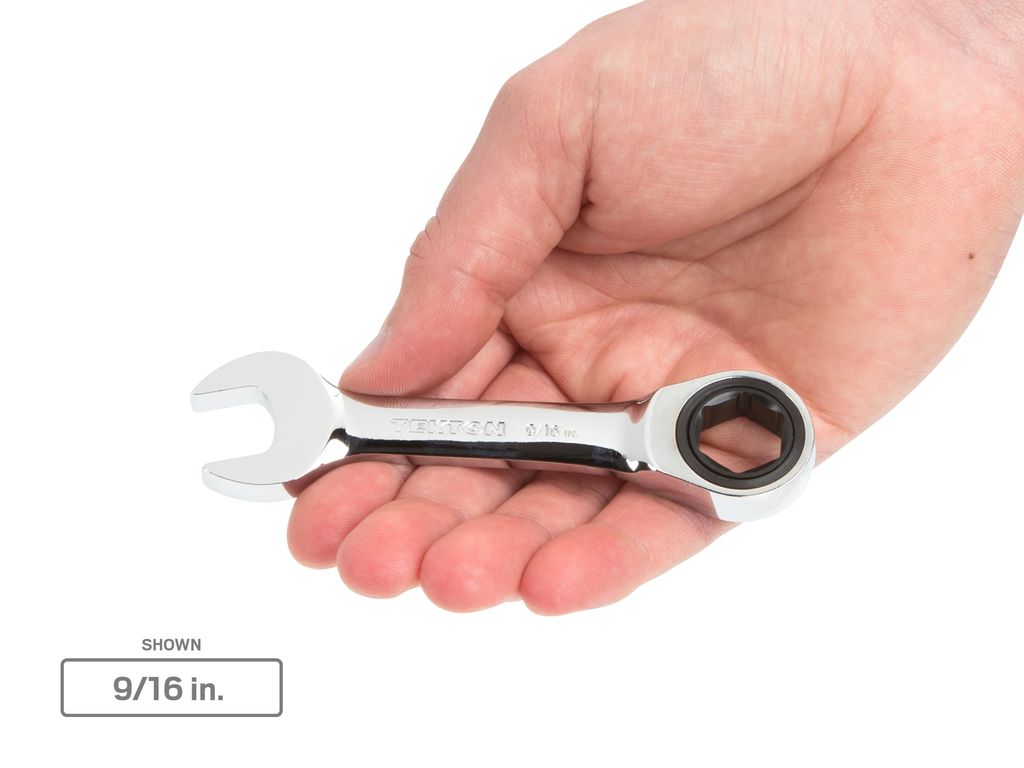 Stubby Ratcheting Combination Wrench Set (8Piece) TEKTON WRN50056