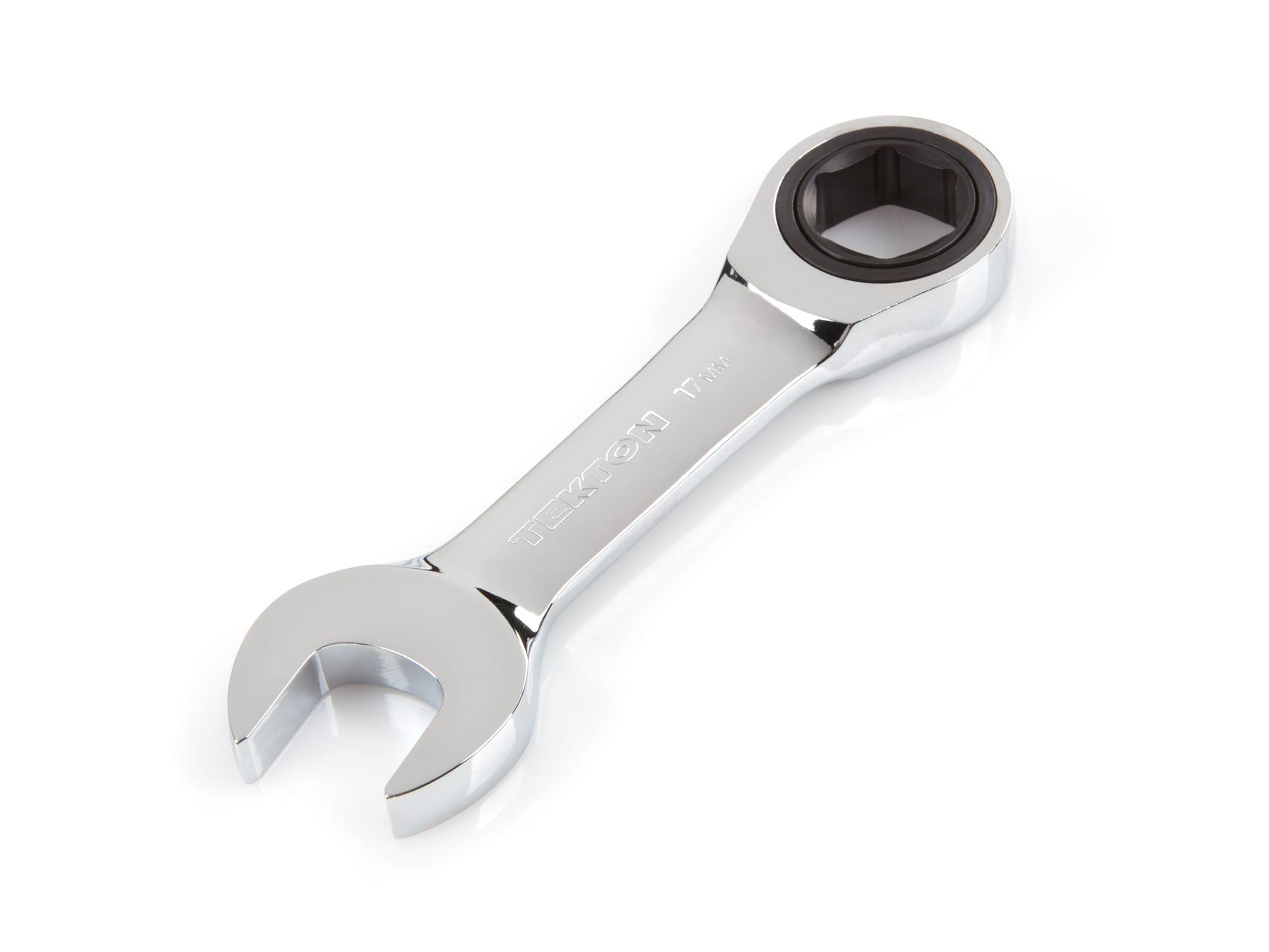 TEKTON WRN50117-T 17 mm Stubby Ratcheting Combination Wrench