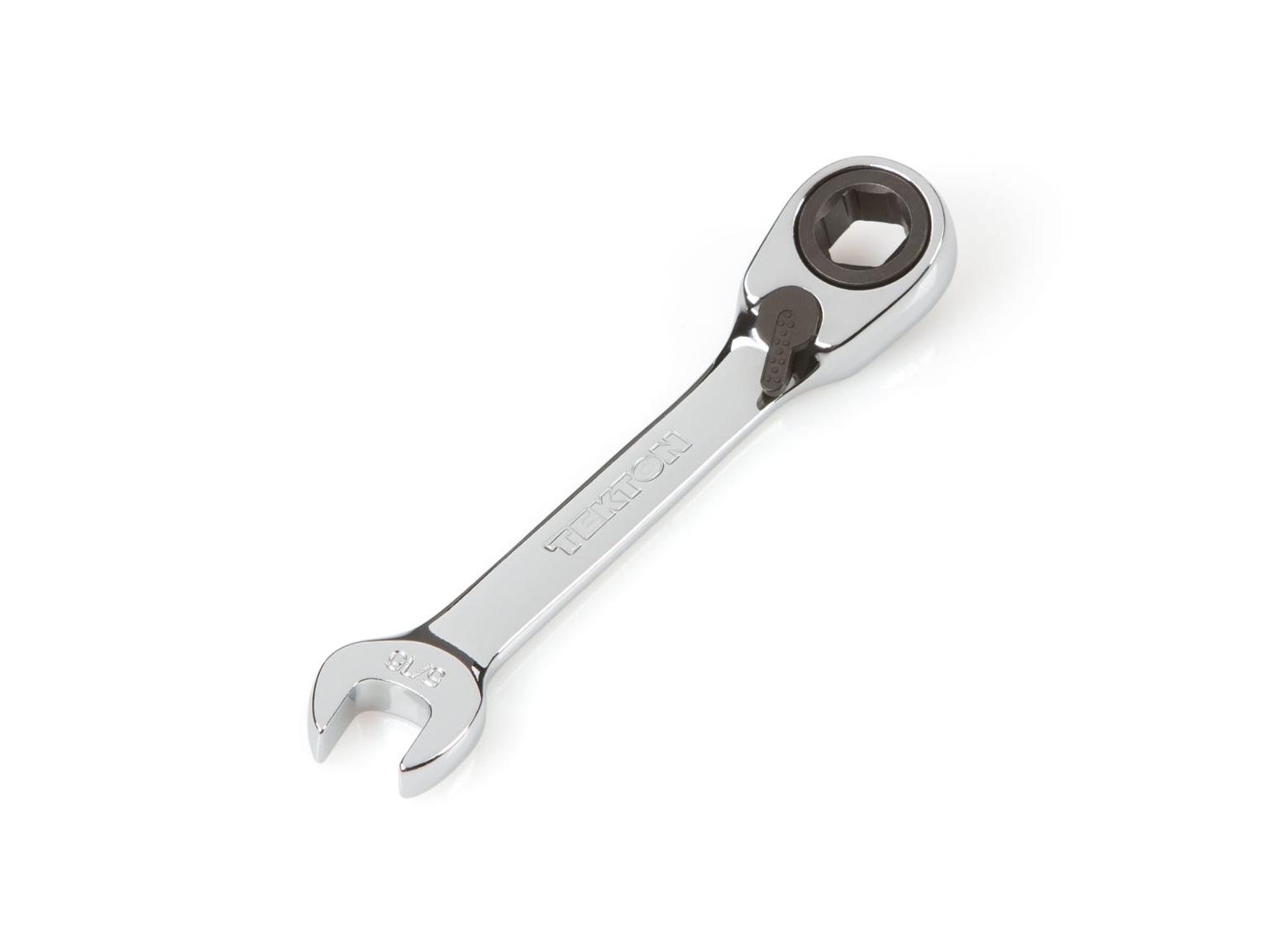 TEKTON WRN51006-T 5/16 Inch Stubby Reversible Ratcheting Combination Wrench