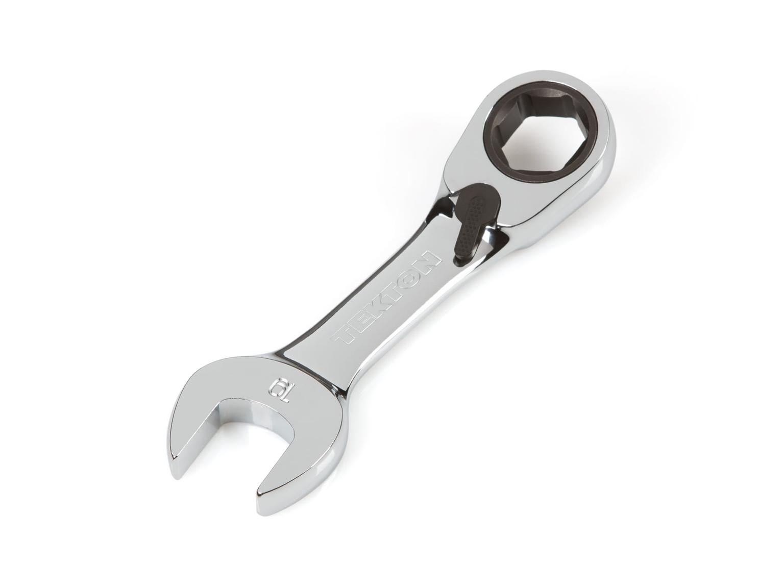 TEKTON WRN51119-D 19 mm Stubby Reversible Ratcheting Combination Wrench