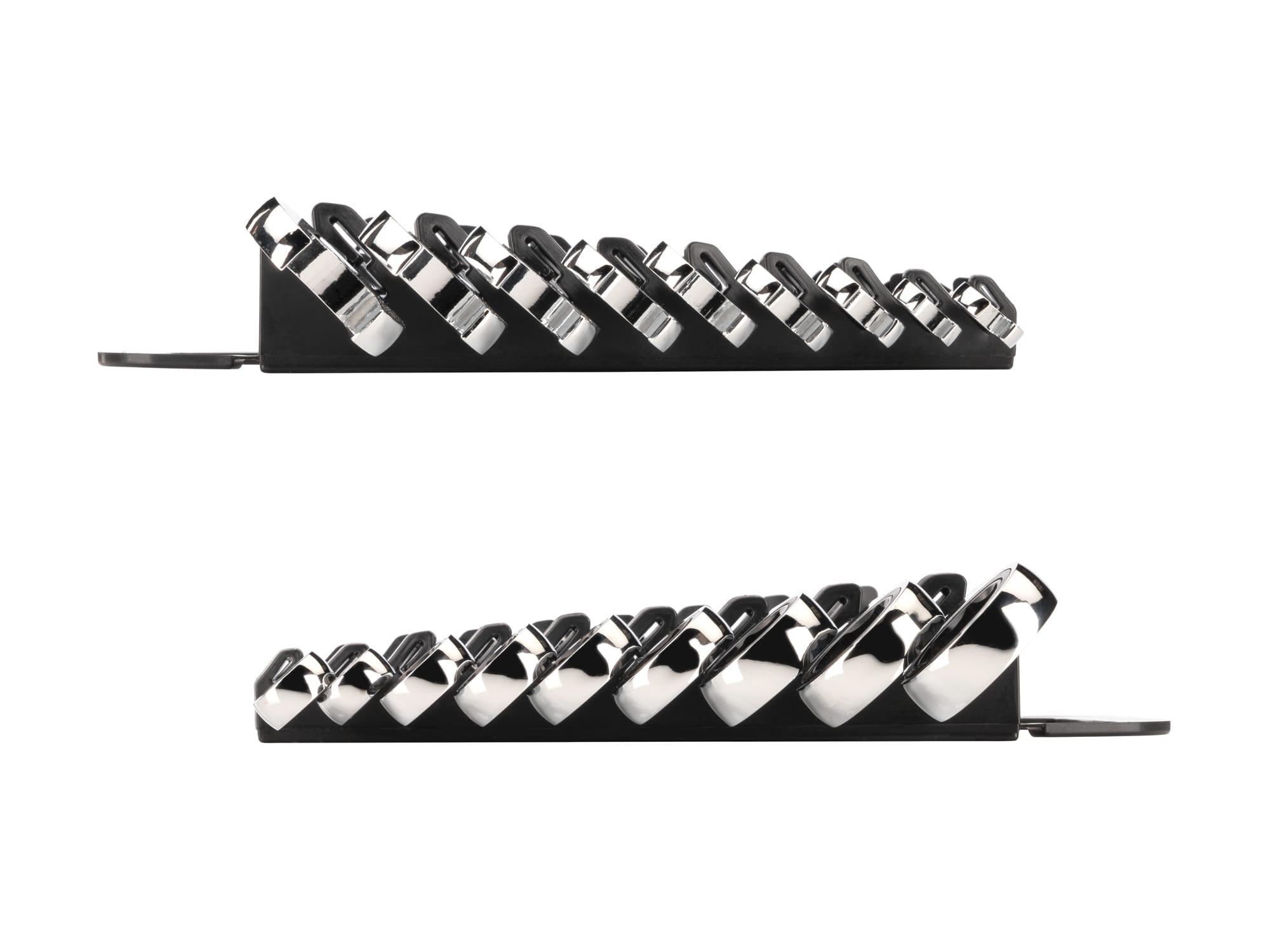 TEKTON WRN53067-T Ratcheting Combination Wrench Set with Holder, 9-Piece (1/4-3/4 in.)