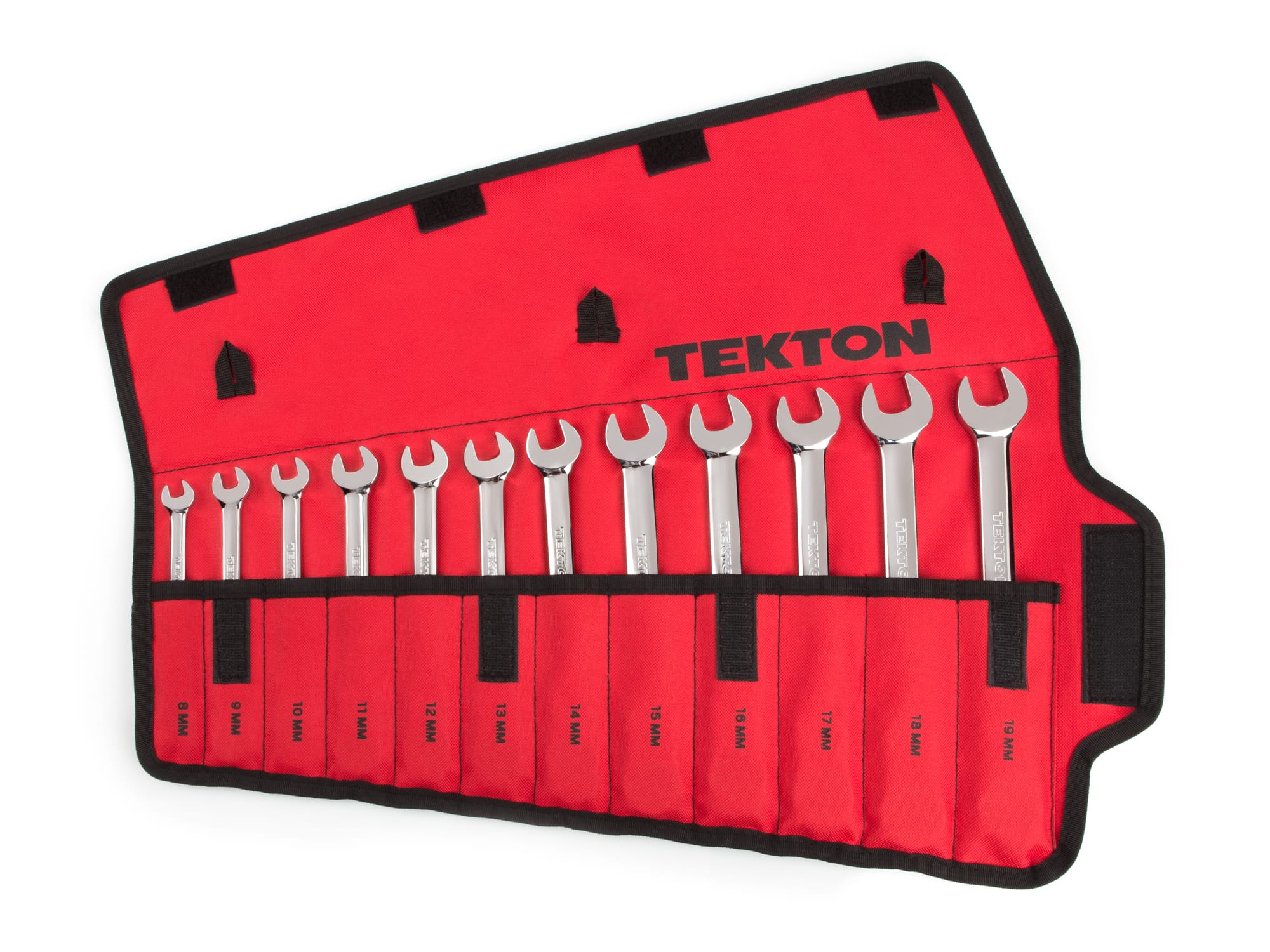 Ratcheting Combination Wrench Set, 12-Piece (Pouch) | TEKTON