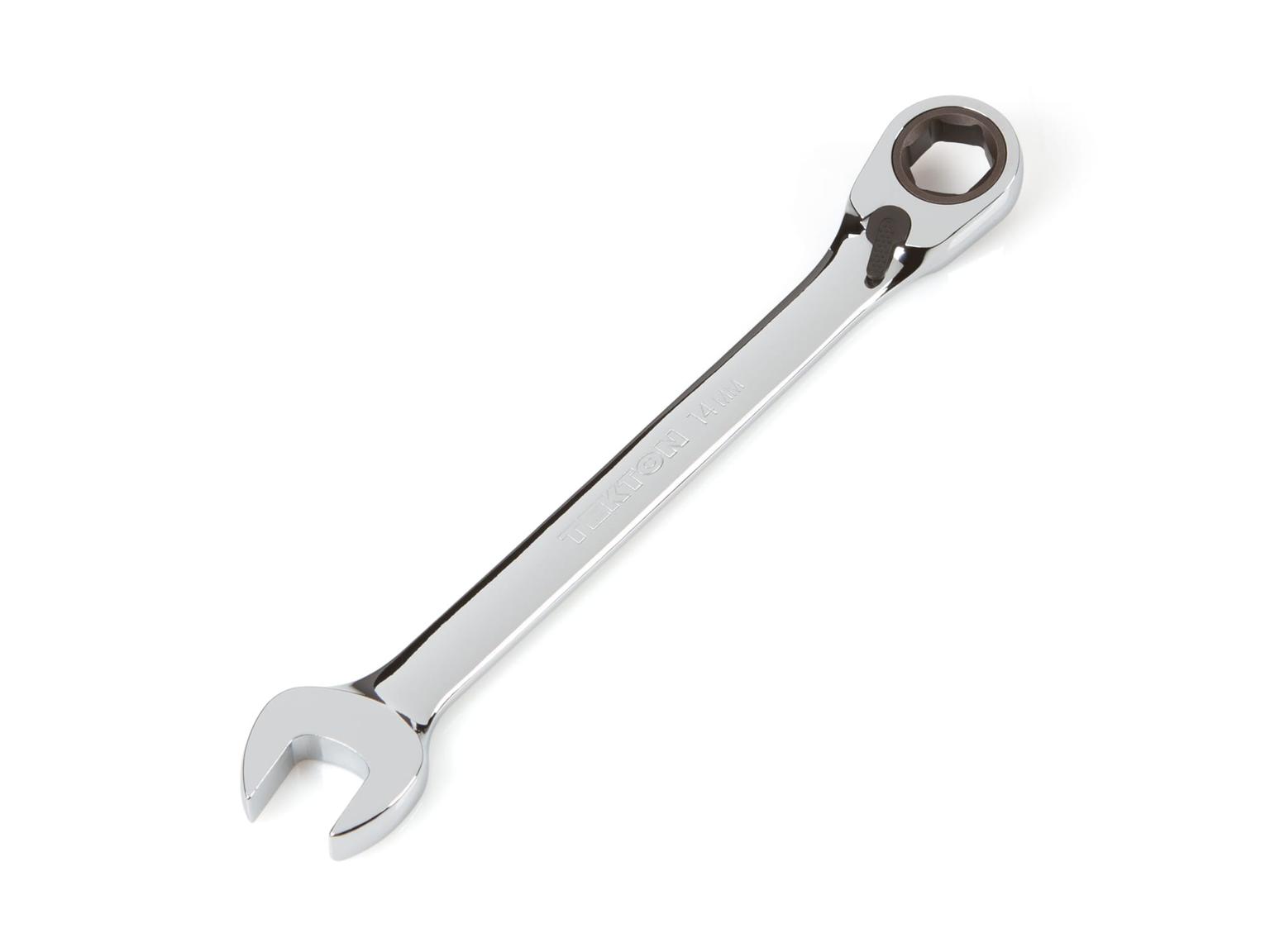 TEKTON WRN56114-T 14 mm Reversible Ratcheting Combination Wrench