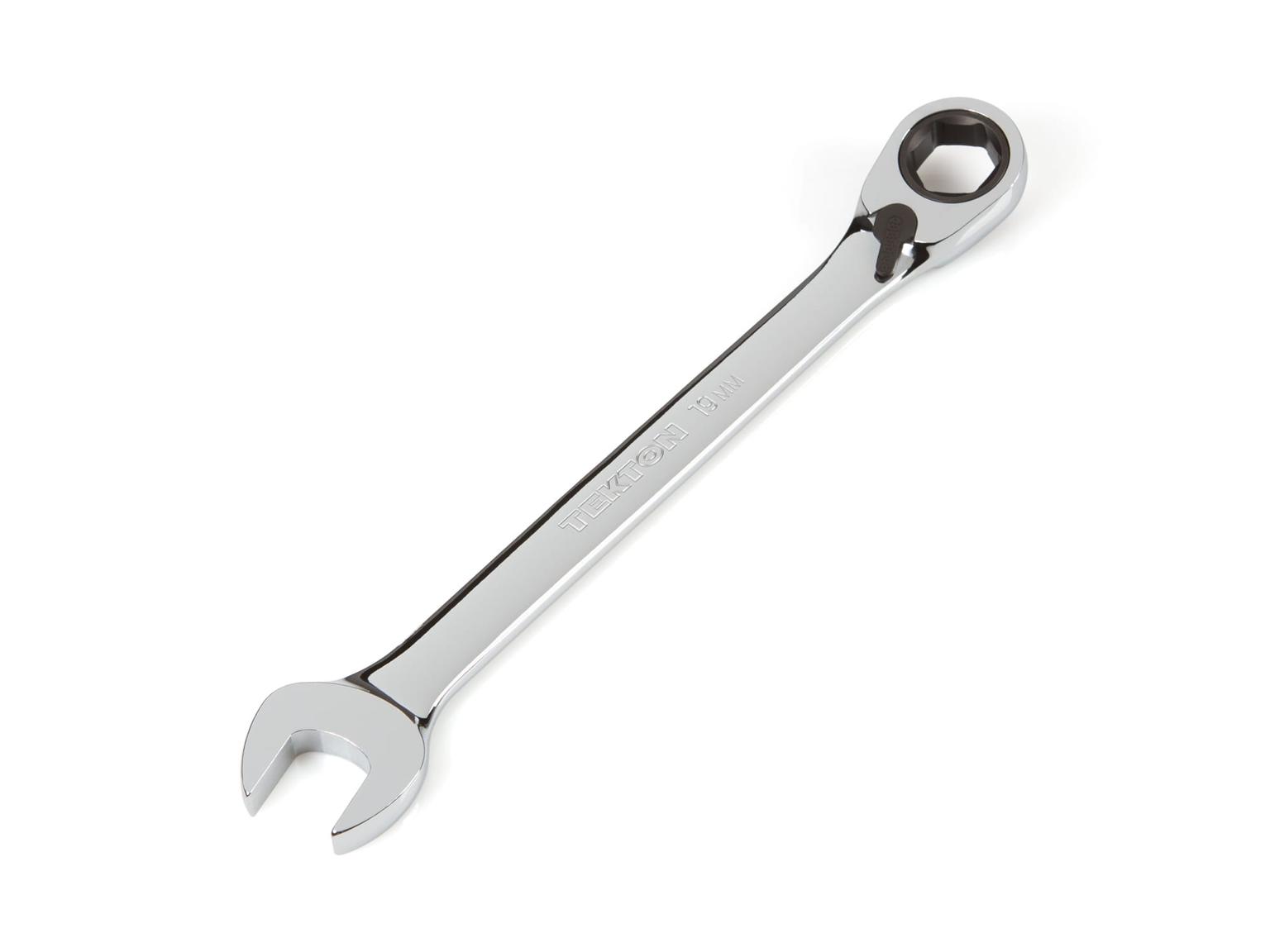 TEKTON WRN56119-T 19 mm Reversible Ratcheting Combination Wrench