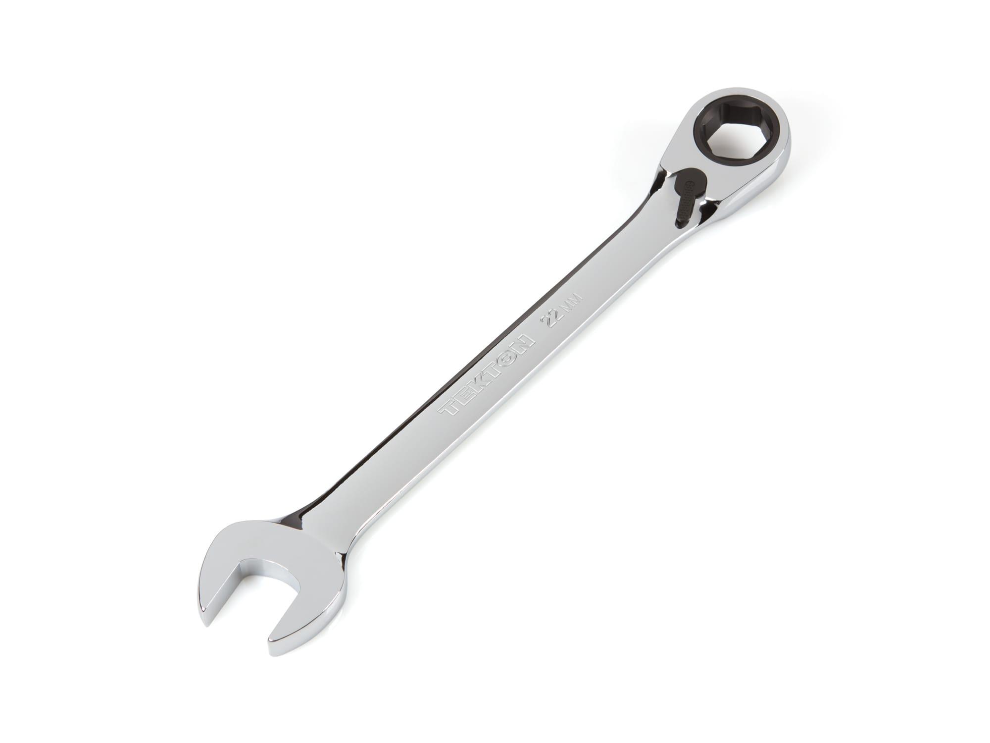 TEKTON WRN56122-T 22 mm Reversible Ratcheting Combination Wrench