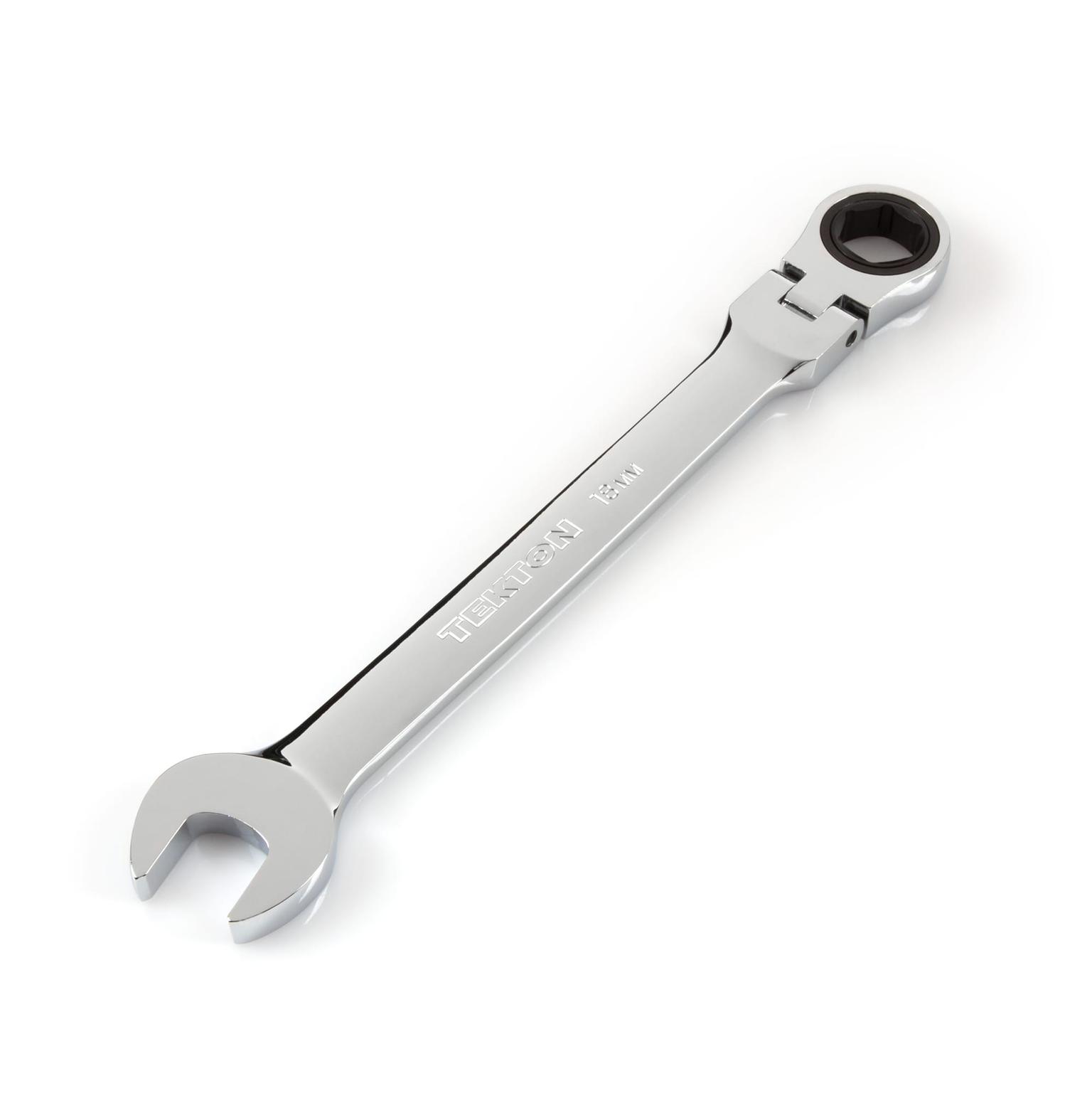 TEKTON WRN57118-T 18 mm Flex Ratcheting Combination Wrench