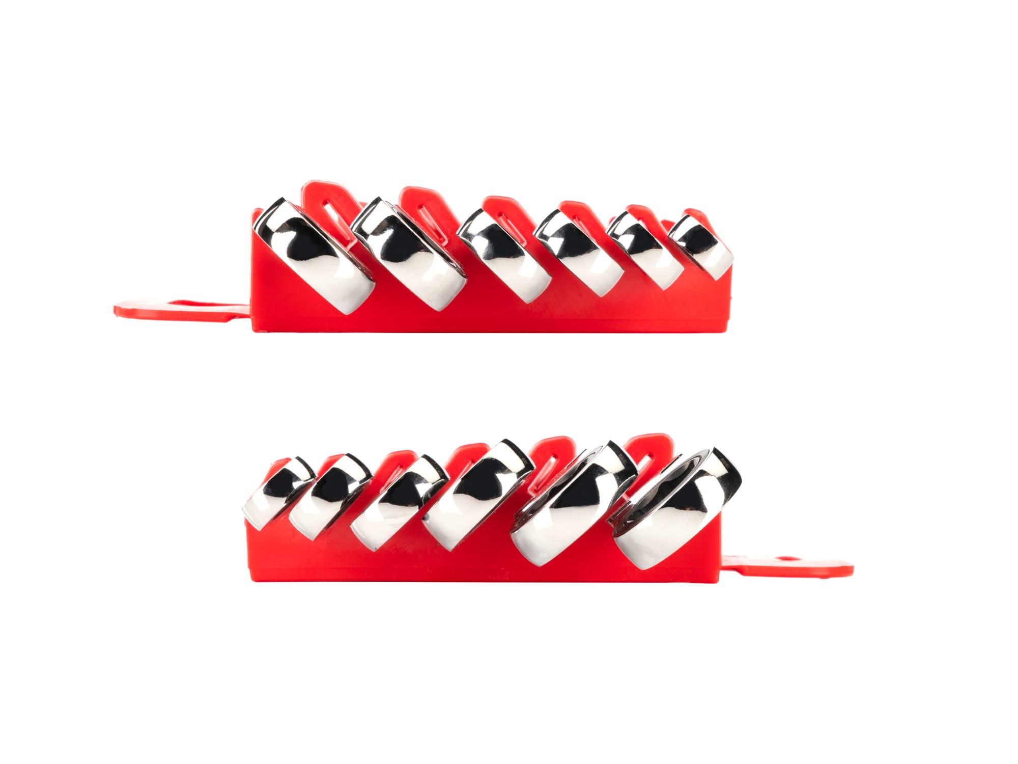 TEKTON WRN76164-T Flex Ratcheting Box End Wrench Set with Holder, 6-Piece (8-19 mm)