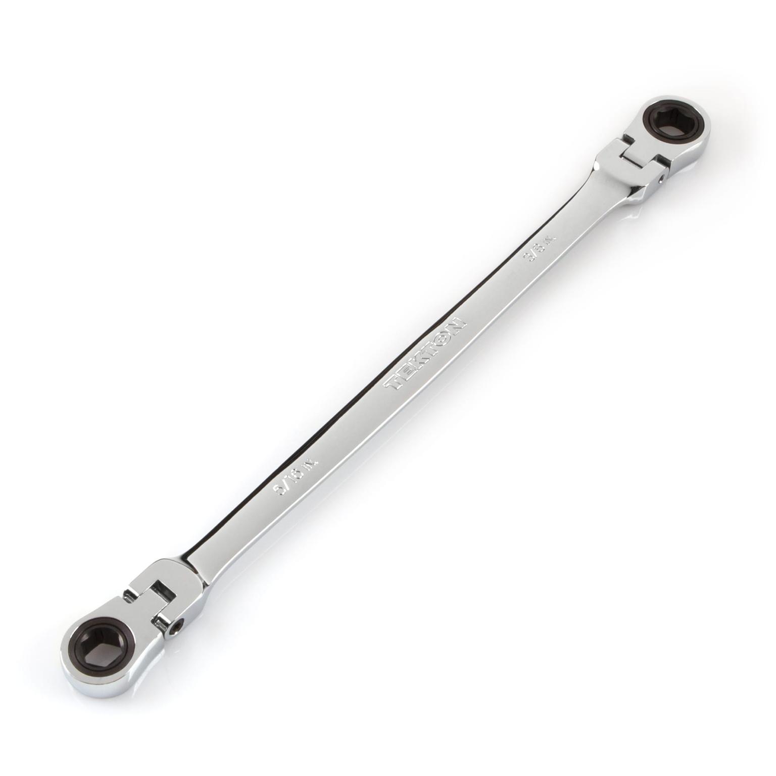 TEKTON WRN77003-T 5/16 x 3/8 Inch Long Flex Ratcheting Box End Wrench