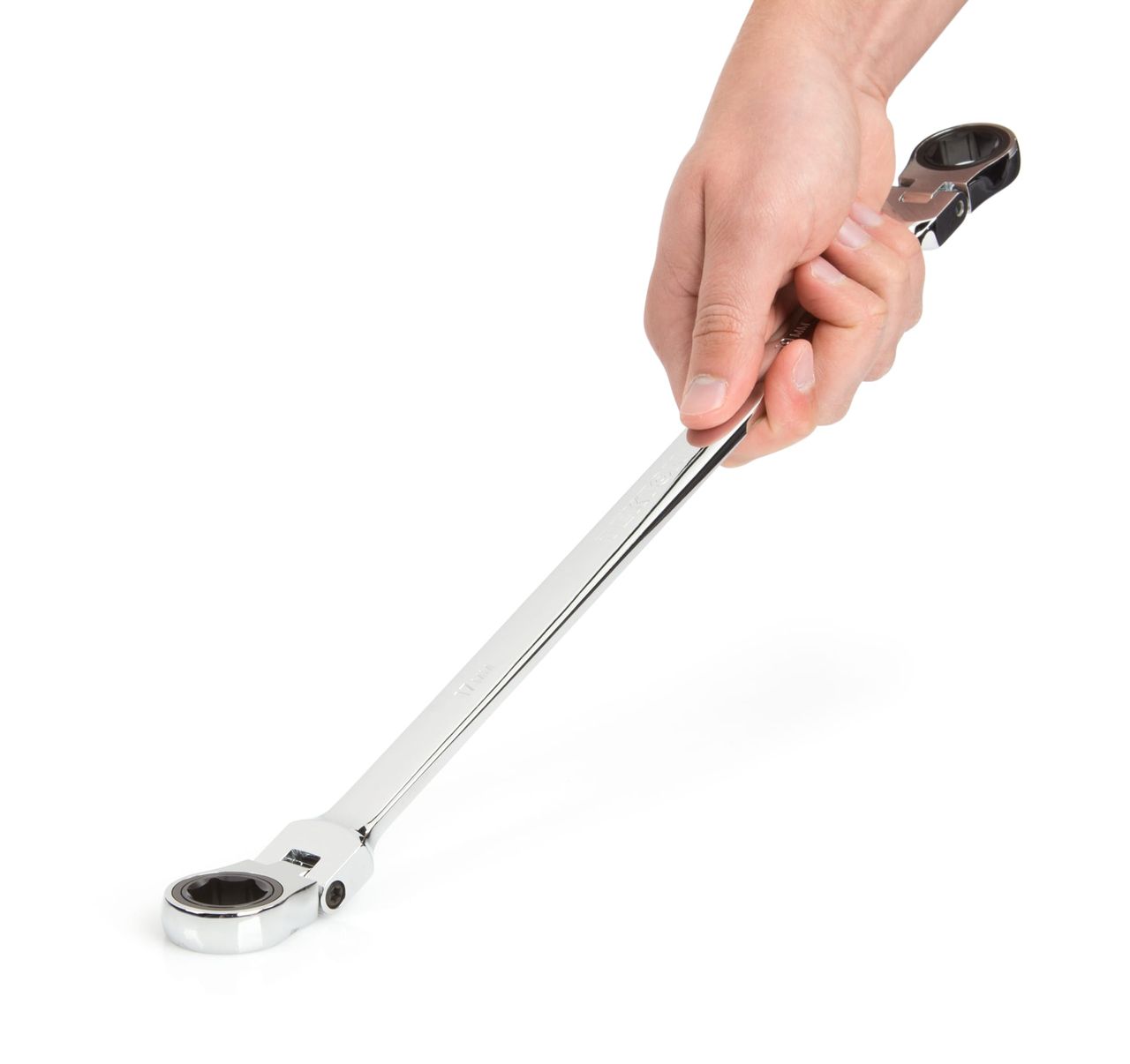 17 x 19 mm Long Flex Ratcheting 6Point Box End Wrench TEKTON WRN77113