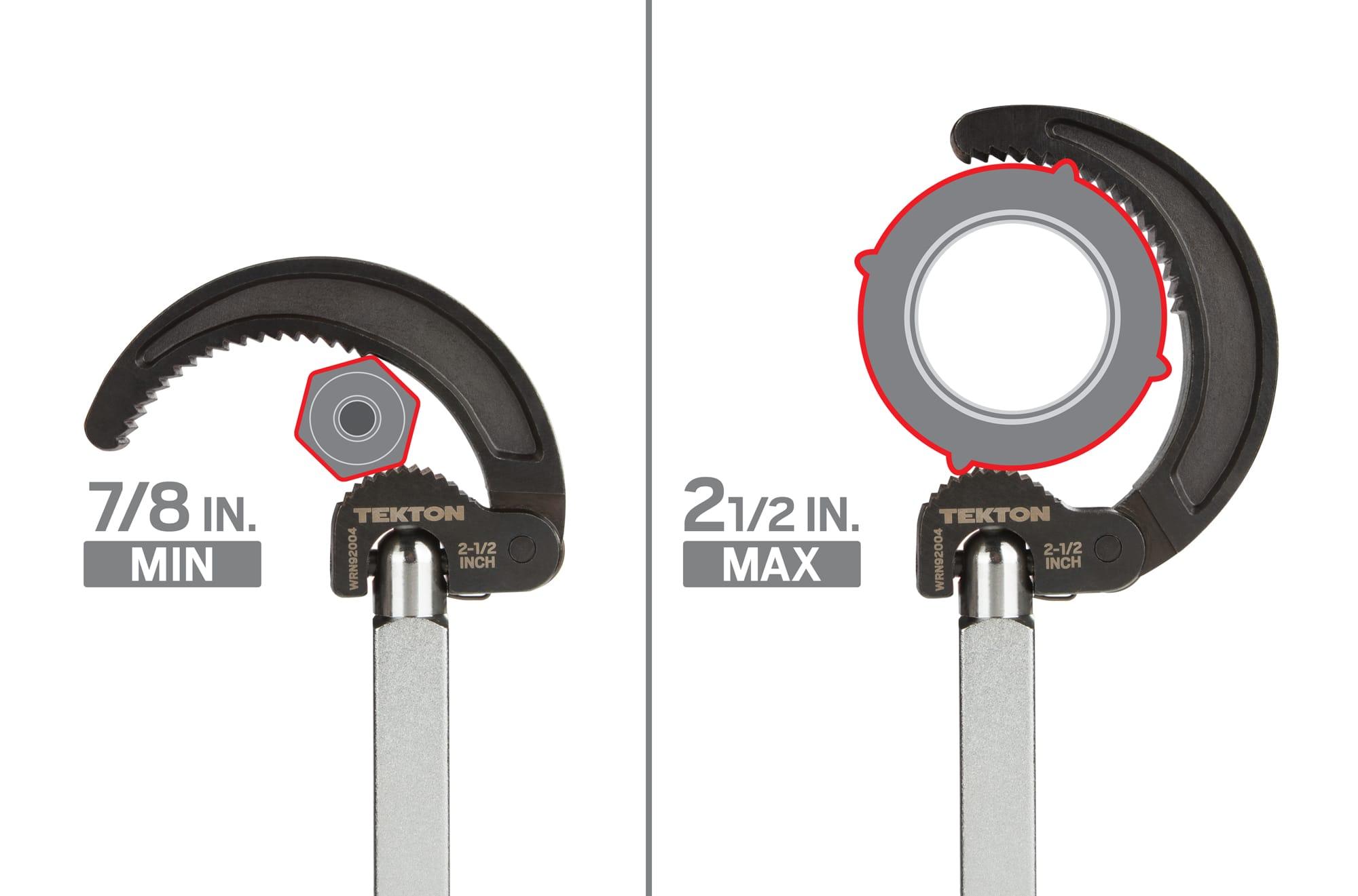 TEKTON WRN92004 10 to 17 Inch Telescoping Basin Wrench (7/8 - 2-1/2 in.)
