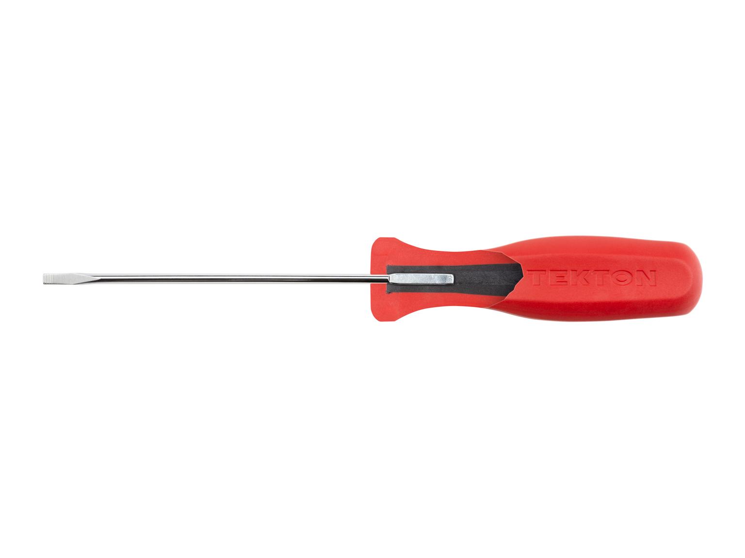 TEKTON X72 1/8 Inch Slotted Hard Handle Screwdriver (Large Handle)