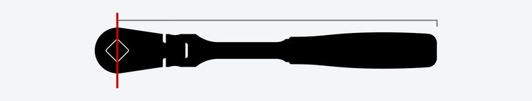 8 Pièces Clé à Cliquet 180 ° Tête Flexible En Acier Allié Kit